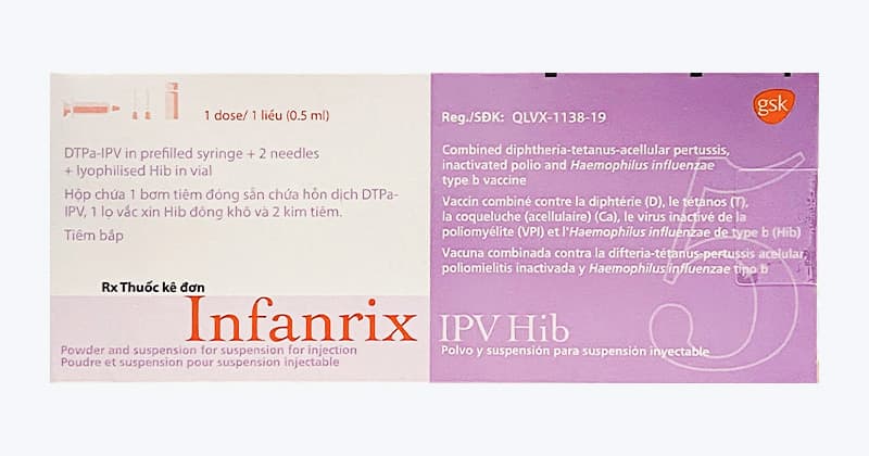 INFANRIX IPV+HIB 0.5 ML (VX) - ảnh 1