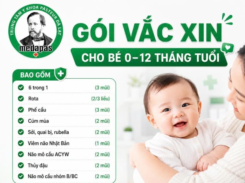 Gói tiêm cho bé từ 0-12 tháng tuổi - ảnh 1