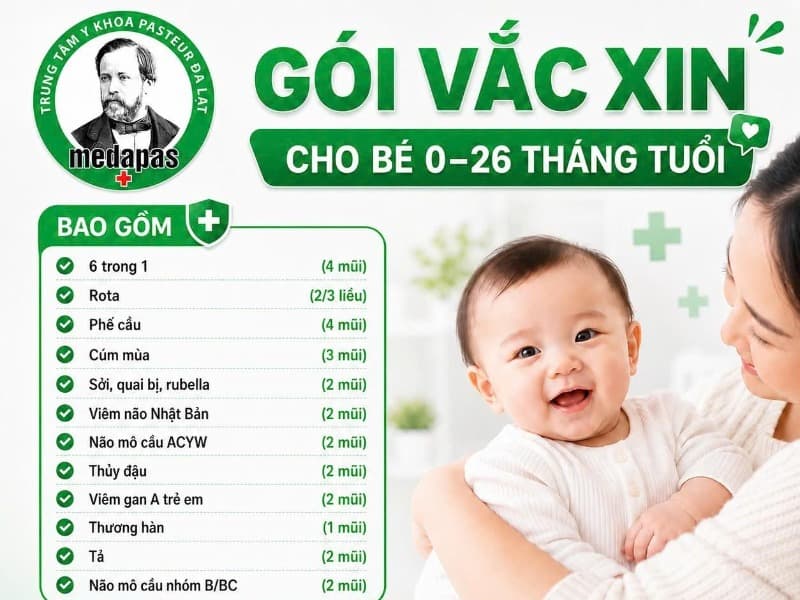 Gói tiêm cho bé từ 0-26 tháng tuổi - ảnh 1