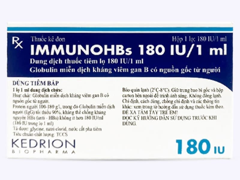 IMMUNOHBS 180 UI (VX) - ảnh 1