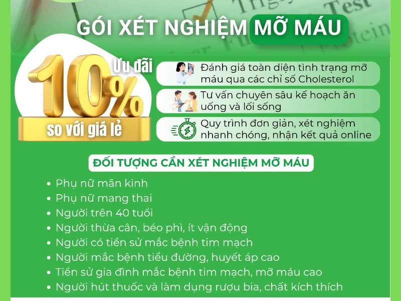 GÓI XN MỠ MÁU NÂNG CAO