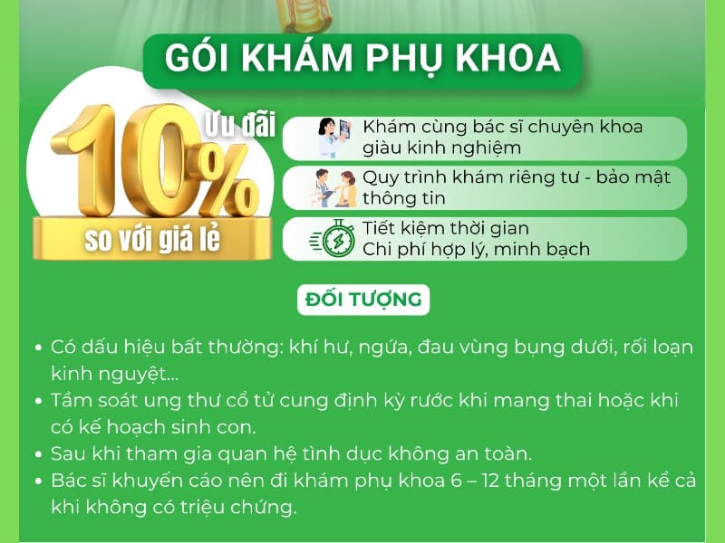 GÓI KHÁM PHỤ KHOA PAP