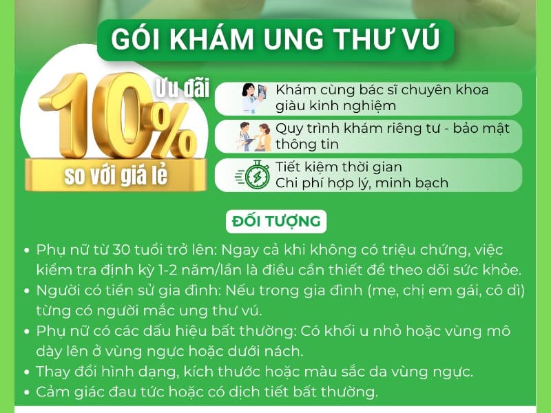 GÓI KHÁM UNG THƯ VÚ