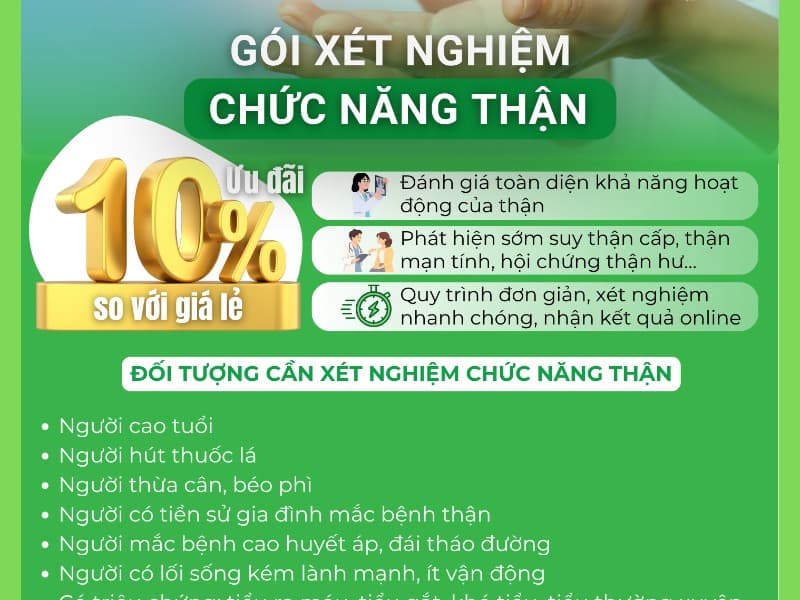 GÓI XN CHỨC NĂNG THẬN CƠ BẢN