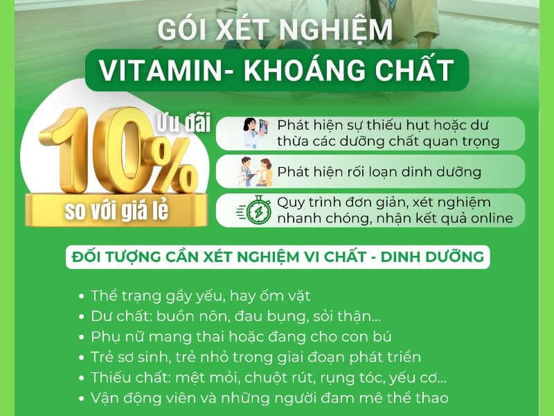 GÓI XN VITAMIN KHOÁNG CHẤT CƠ BẢN
